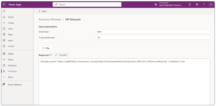 Function test result — CodeStatus true